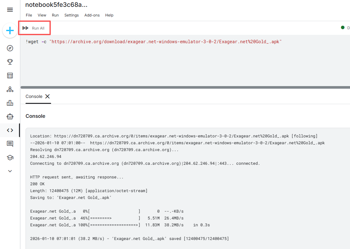 Kaggle Notebook下载文件