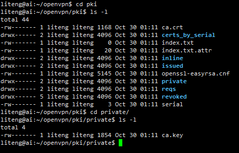 OpenVPN CA证书和CA证书密钥