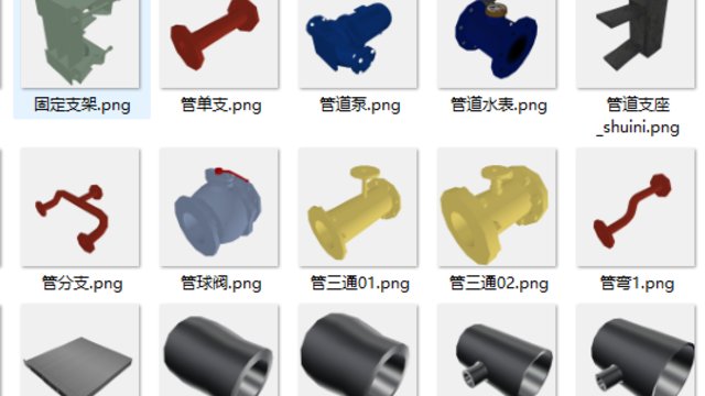 燃气热力自来水管网三维模型库|754款GLTF设备模型,阀门管件仪表调压泵换热消防全分类